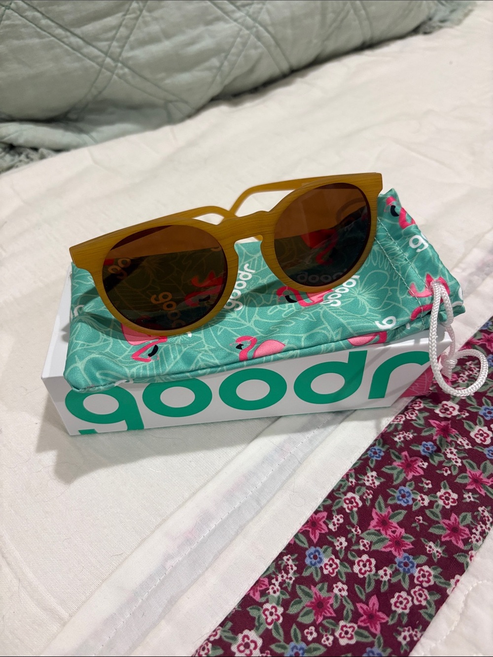 Goodr Women's Mustard Yellow Sunglasses - Polarized Fashion Shades